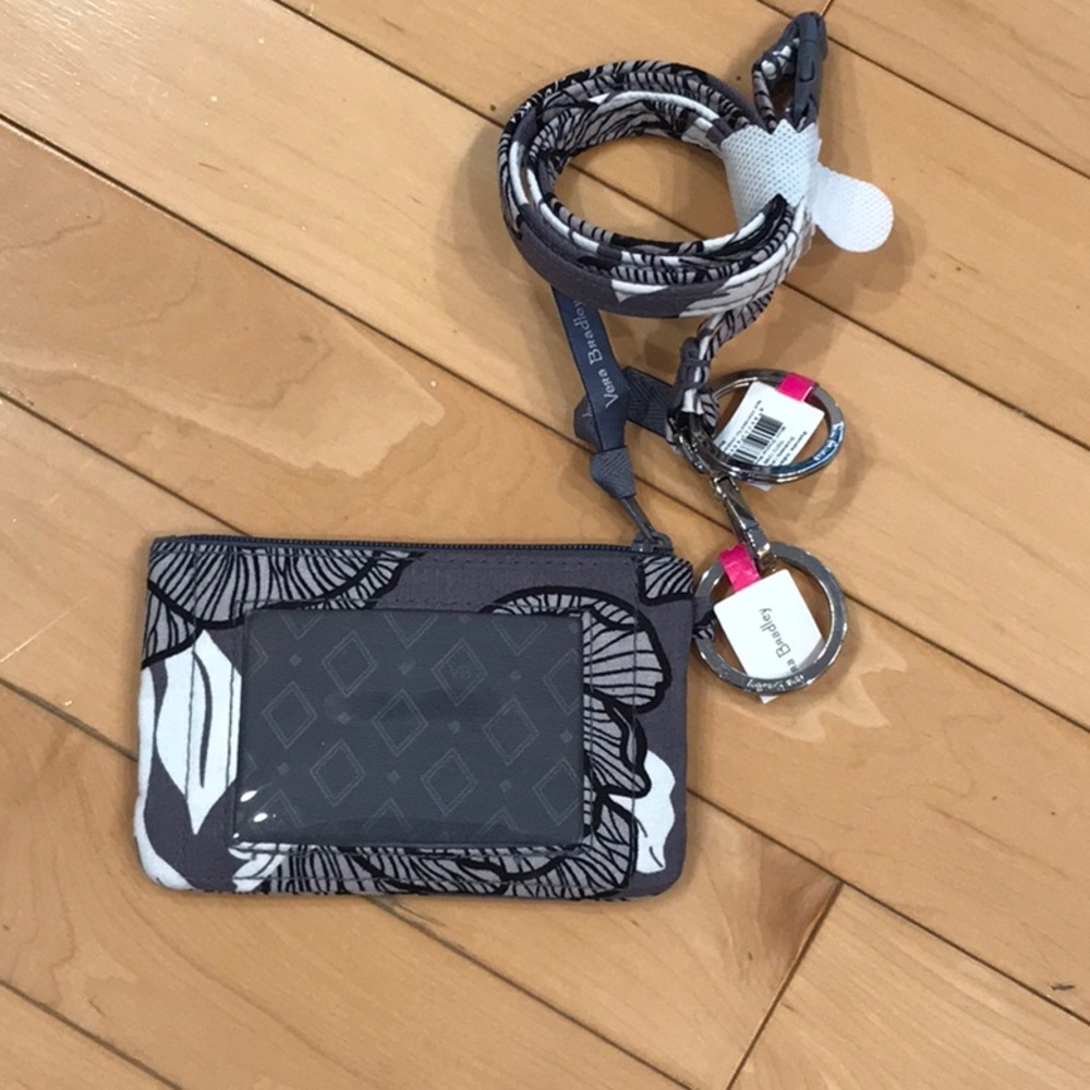 New with tags – Vera Bradley ID/Keychain case + lanyard - Moon Shadow Meadow